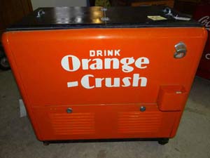 Antique Orange Crush Soda Cooler